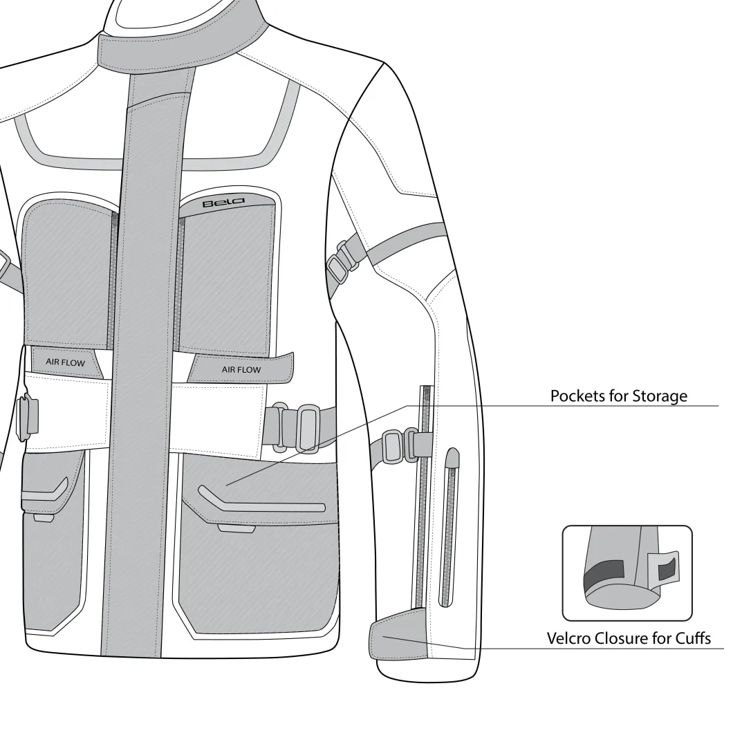 Bela Transformer 3-in-1 Touring Jacket Black / Fluorescent Yellow