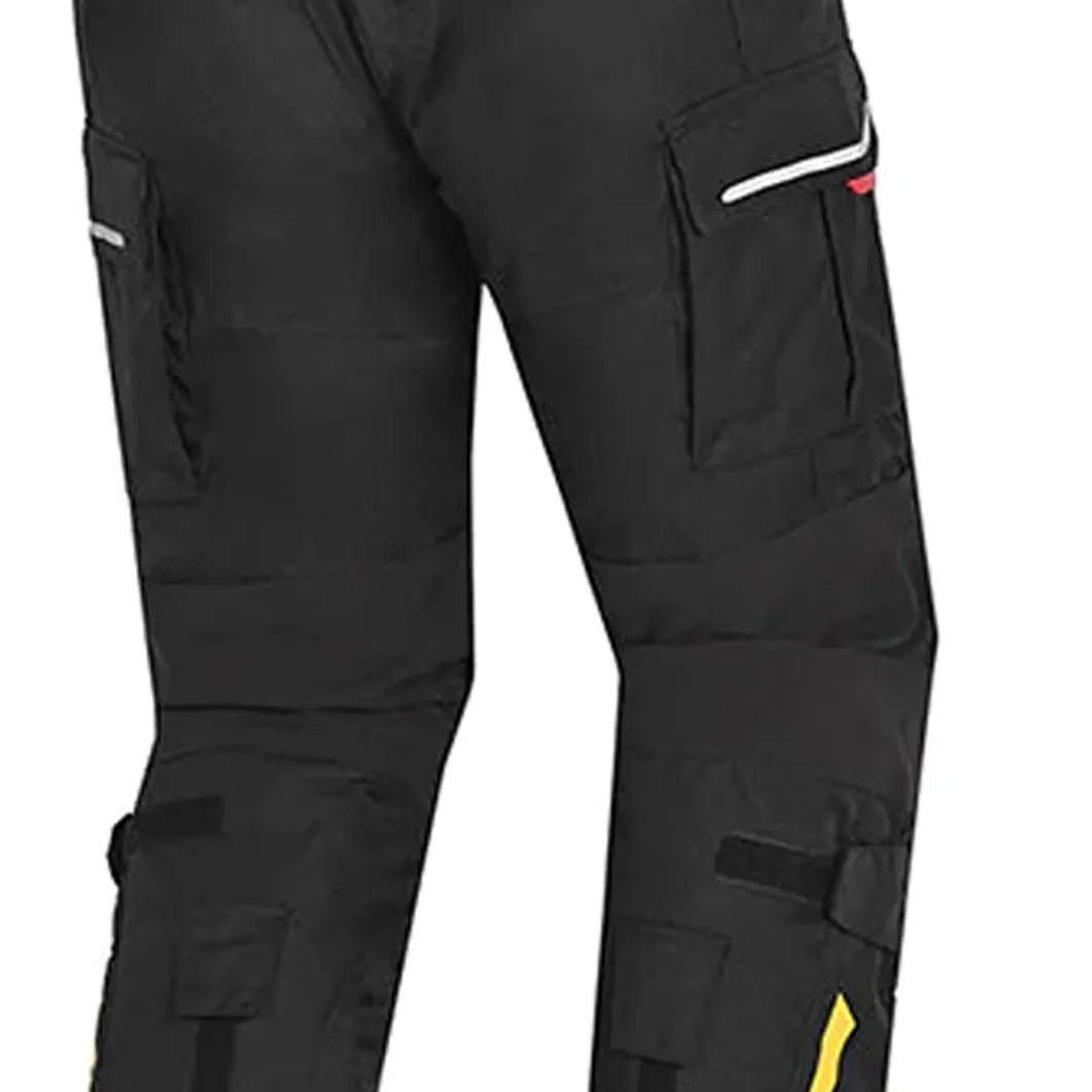 Bela Transformer Men's Motorcycle Pants Black Fluorescent Yellow