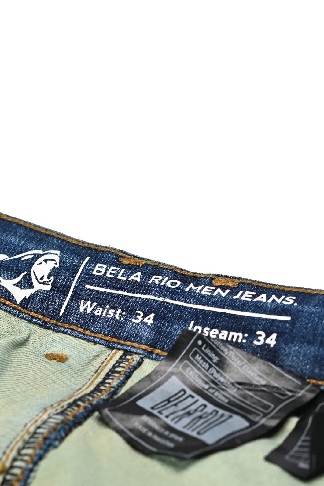 BELA - Trousers Rio 34L Tie & DY Light Blue
