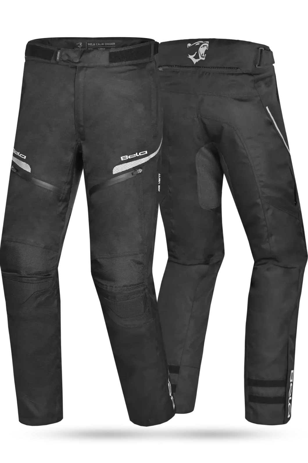 BELA - Trousers Textil Calm Digger 34L Black/F.Amarillo