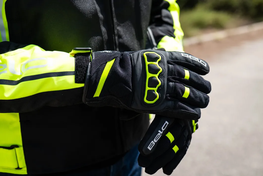 BELA Twix Men's Motorcycle Gloves Black Grey
