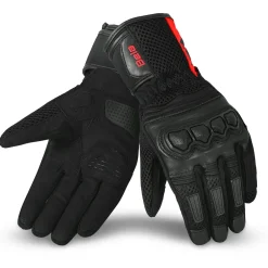 Bela Twix Women's Motorcycle Gloves - Black / Red