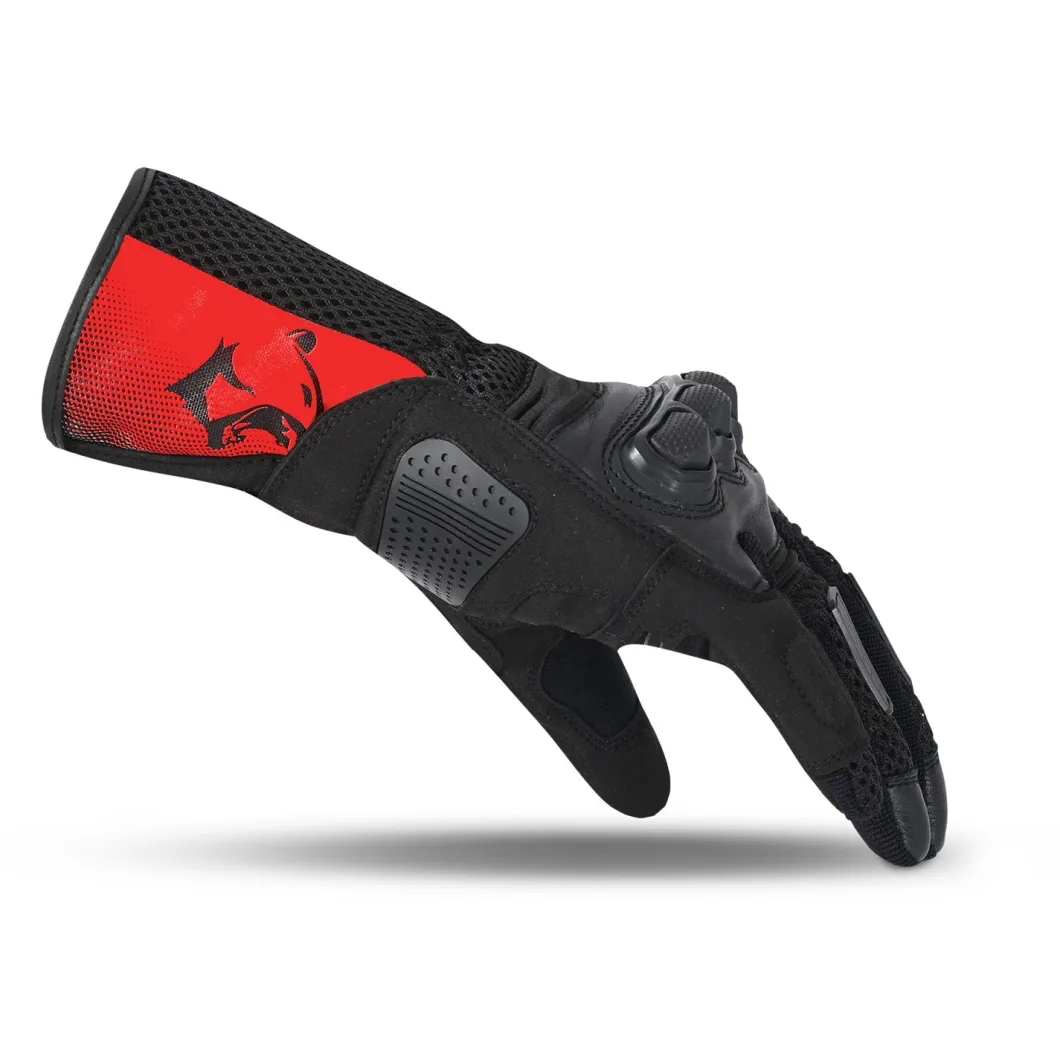 Bela Twix Women's Motorcycle Gloves - Black / Red