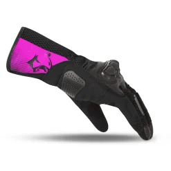 Bela Twix Women's Motorcycle Gloves Black Pink