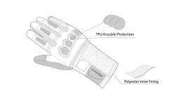 Bela Twix Women's Motorcycle Gloves Black Pink