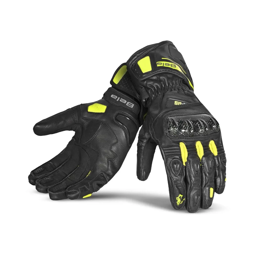 BELA Venom RS Women's Racing Gloves - Black/Fluorescent Yellow