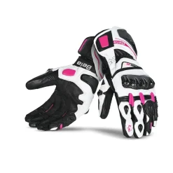 BELA Venom RS Women's Racing Gloves - White/Black/Pink
