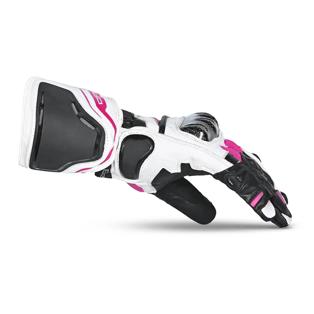 BELA Venom RS Women's Racing Gloves - White/Black/Pink