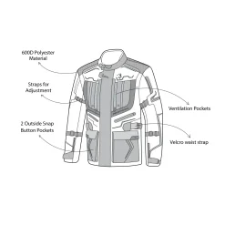 Bela Watson Touring Jacket Black/Khaki