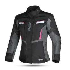 BELA - Women's Hurricane Jacket - Black Fushia Black 3 IN 1