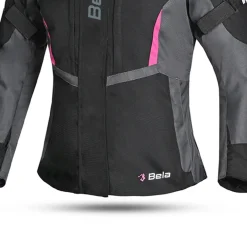 BELA - Women's Hurricane Jacket - Black Fushia Black 3 IN 1