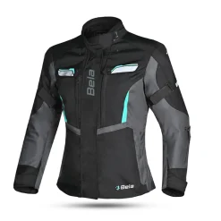 BELA Women's Hurricane Jacket Black Turquoise 3 IN 1
