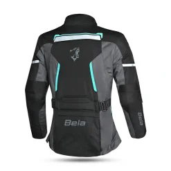 BELA Women's Hurricane Jacket Black Turquoise 3 IN 1