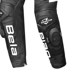 BELA X RACE PELLE PANTALONI DI MOTO UOMO ANTRA NERO BIANCO