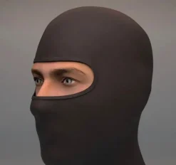 Black Balaclava Cotton Under Helmet