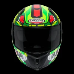 CABERG AVALON GIGA Full Face Motorcycle Helmets Black Yellow Red Fluo