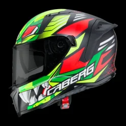 CABERG AVALON GIGA Full Face Motorcycle Helmets Black Yellow Red Fluo