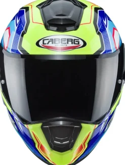 CABERG DRIFT EVO LB29 Full Face Motorcycle Helmets Black Yellow Fluo Blue