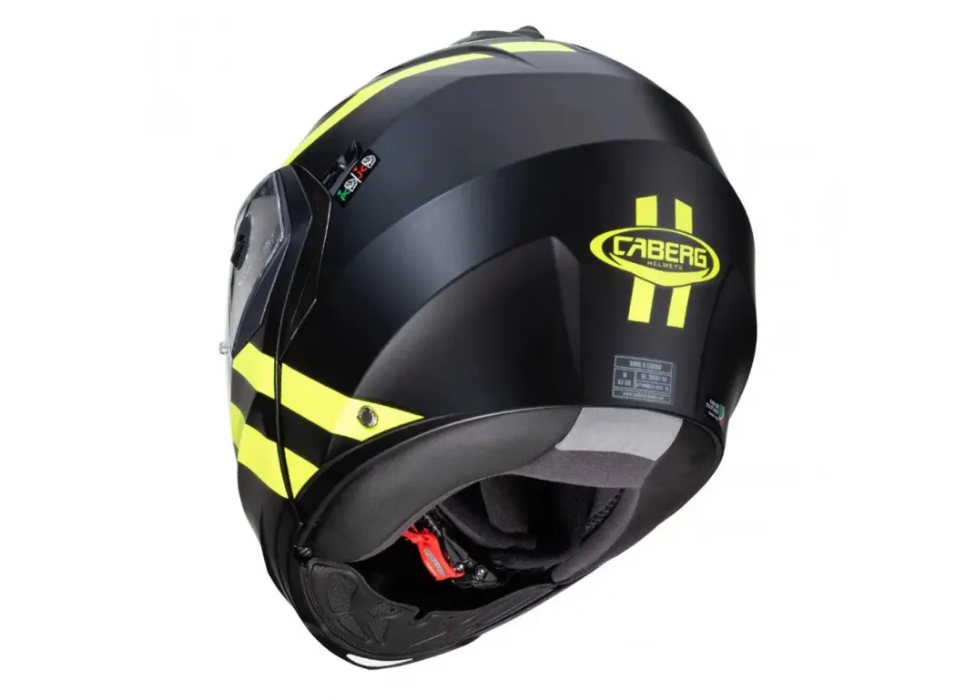 CABERG DUKE 2 SUPERLEGEND Modular Motorcycle Helmets Matte Black Fluo Yellow