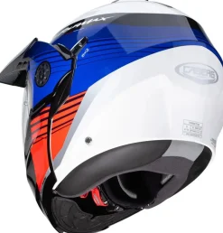 CABERG Tourmax Titan Modular Motorcycle Adventure Helmets White Blue Red
