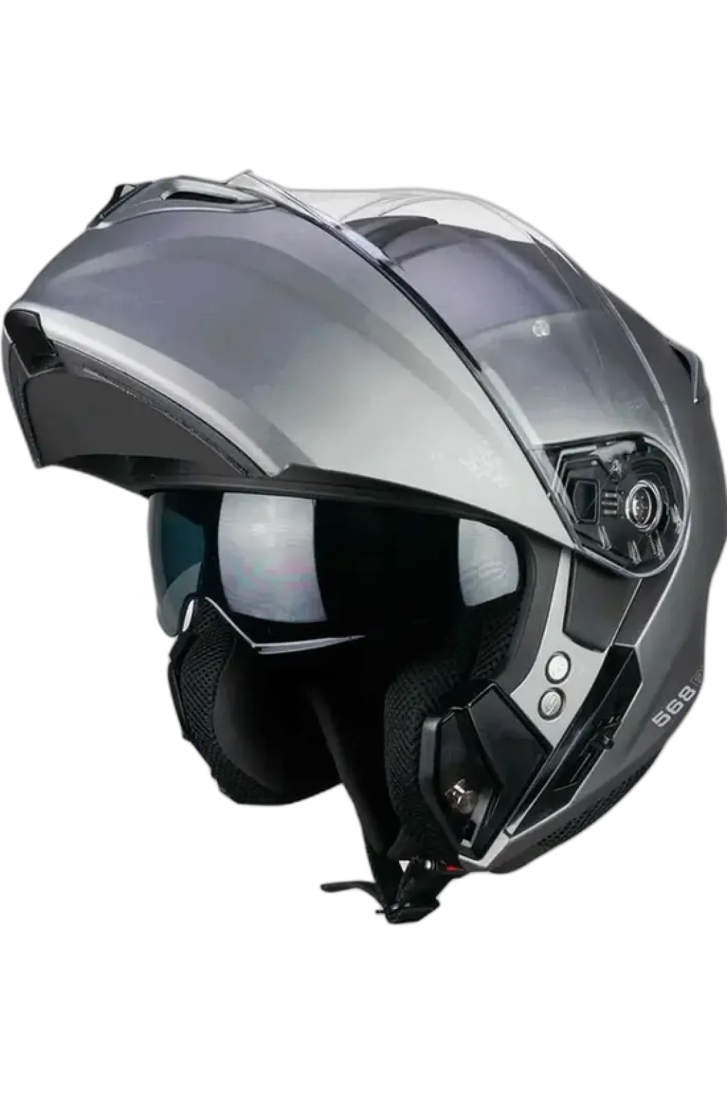 CGM 568A BER MONO Modular Motorcycle Helmets Satin Anthracite