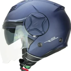CGM 169A ILLI MONO DEMI Jet Helmets MATT Satin Blue