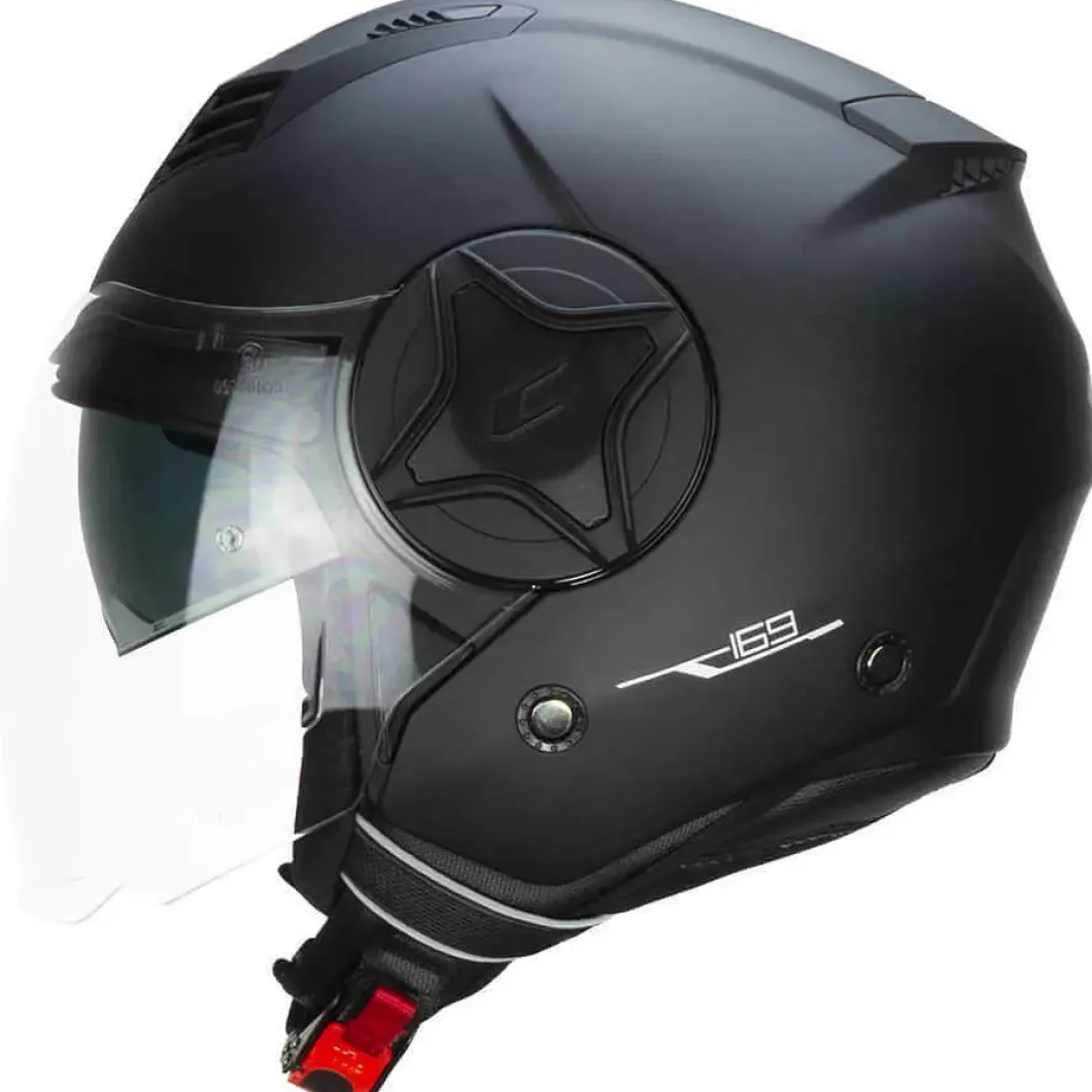 CGM 169A ILLI Mono Jet Motorcycle Helmet Matte Black