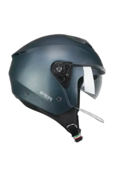 CGM 126A IPER MONO Jet Helmets Satin Petrol