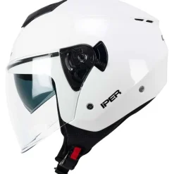 CGM 126A IPER MONO Jet Motorcycle Helmets White
