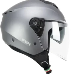 CGM 126A IPER MONO Motorcycle Jet Helmets Satin Anthracite