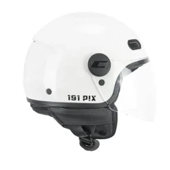 CGM 191A PIX Caschi Di Moto MONO JET Bianco Visiera lunga