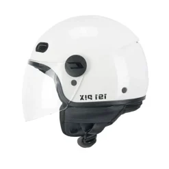 CGM 191A PIX Caschi Di Moto MONO JET Bianco Visiera lunga