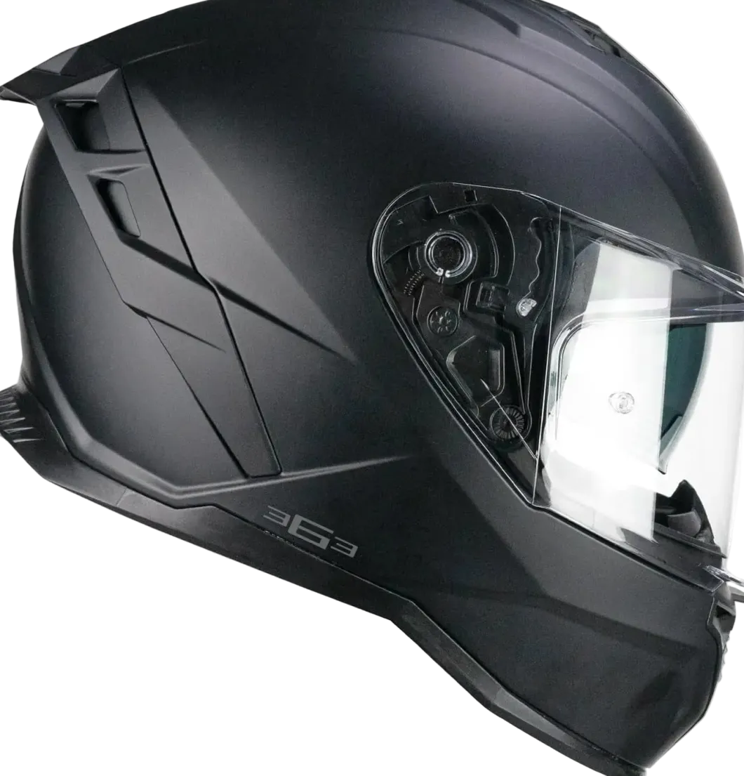 CGM 363A SHOT MONO Full Face Motorcycle Helmets Matte Black