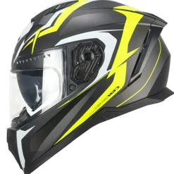 CGM 311G BLAST SPORT Full Face Motorcycle Helmets Black Fluorescent Yellow Matte