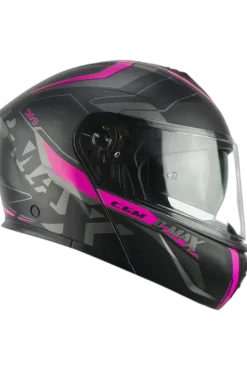 CGM 569G C-MAX CITY Modular Motorcycle Black Fuchsia Fluorescent Matt