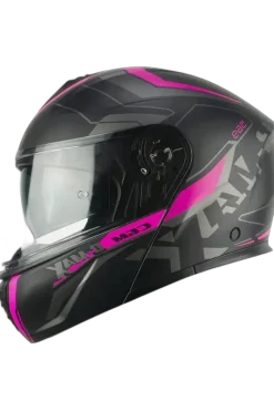 CGM 569G C-MAX CITY Modular Motorcycle Black Fuchsia Fluorescent Matt