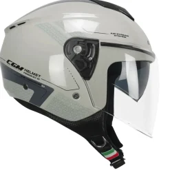 CGM 126G IPER CITY Jet Motorcycle Helmets Grey