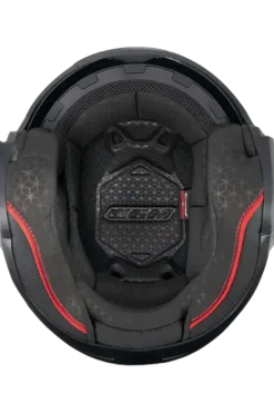 CGM 160G JAD RIDE Motorcycle Jet Helmets Black Red Matte