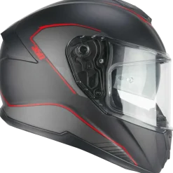 CGM - 360G KAD RIDE Full Face Motorcycle Helmets Black Red Matte