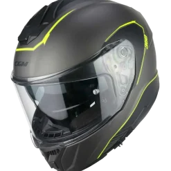 CGM - 360G KAD RIDE Full Face Motorcycle Helmets Graphite Fluorescent Yellow Matte
