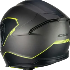 CGM - 360G KAD RIDE Full Face Motorcycle Helmets Graphite Fluorescent Yellow Matte