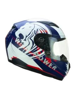 CGM - 265G LUCKY WILD KIDS FULL FACE HELMETS Blue White