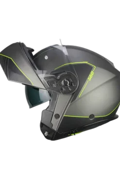 CGM - 560G MAD RIDE Modular Motorcycle Helmets Graphite Fluorescent Yellow Matte