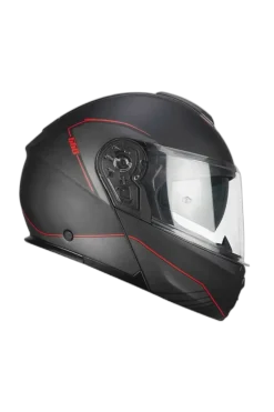 CGM 560G MAD RIDE Modular Motorcycle Helmets Black Red Matte