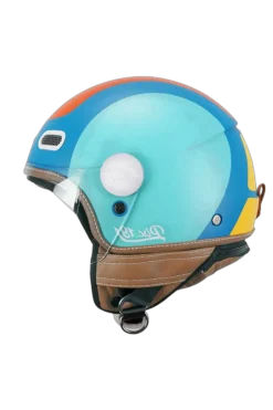 CGM 191G PIX SPRINT Jet Helmets Matte Blue Orange Long