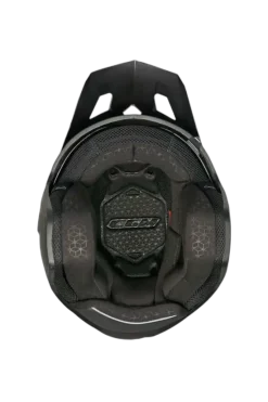 CGM 155G RUSH DUAL Jet Helmet Black Red Matt