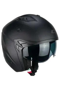 CGM 155G Rush Mono Jet Motorcycle Helmets Black Matt