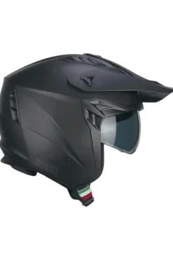 CGM 155G Rush Mono Jet Motorcycle Helmets Black Matt
