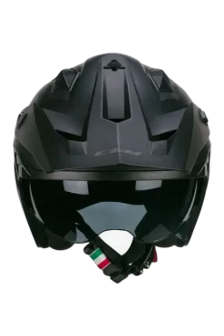 CGM 155G Rush Mono Jet Motorcycle Helmets Black Matt