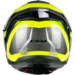 CGM 363G SHOT RACE Full Face Motorcycle Helmets Black Fluorescent Yellow